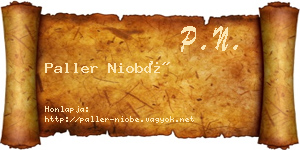 Paller Niobé névjegykártya